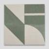 Green Geometry Encaustic Cement Tile - Otto Tiles & Design