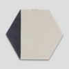 Hex Black Caret Hexagon Encaustic Cement Tile