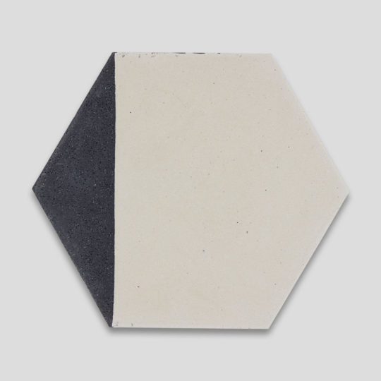 Hex Black Caret 601 Hexagon Encaustic Cement Tile