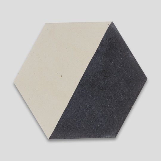 Hex Monochrome Hexagon Encaustic Cement Tile