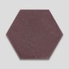 Hex Plain Aubergine Hexagon Encaustic Cement Tile