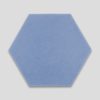 Hex Plain Blue Hexagon Encaustic Cement Tile