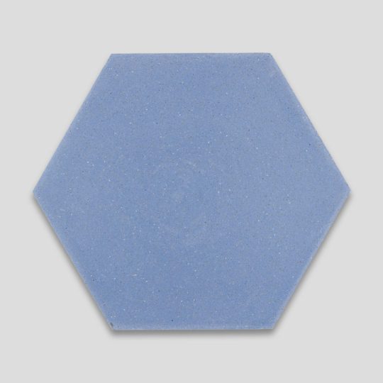 Hex Plain Blue Hexagon Encaustic Cement Tile