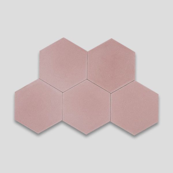 Hex Plain Candy Hexagon Encaustic Cement Tile