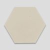 Hex Plain Cream Hexagon Encaustic Cement Tile