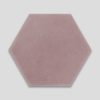 Hex Plain Dirty Pink Hexagon Encaustic Cement Tile