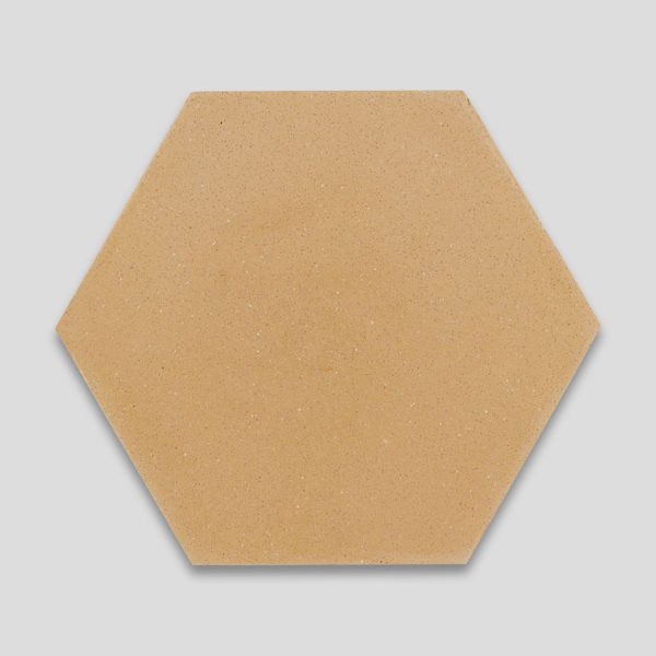 Hex Plain Yellow Hexagon Encaustic Cement Tile