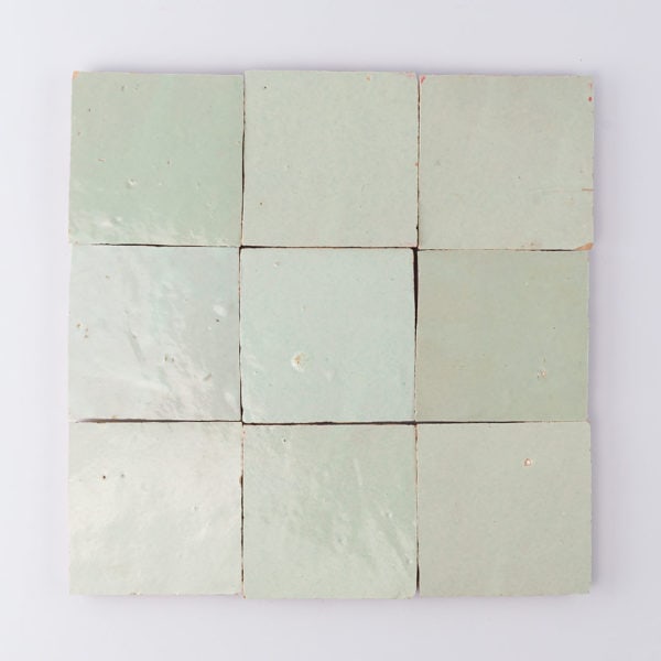 Moroccan Ice Blue Zellige Tile