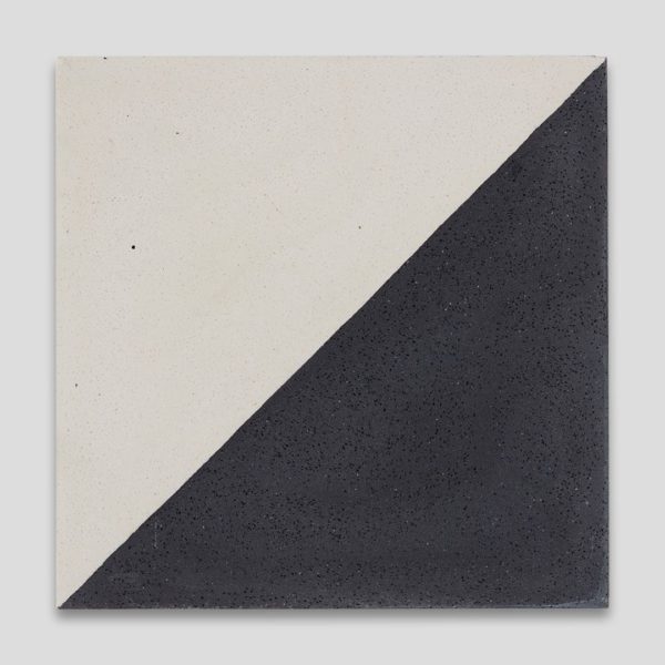 Magic Triangle Black Encaustic Cement Tile