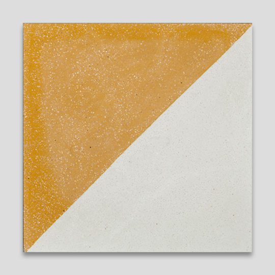 Magic Triangle Yellow Encaustic Cement Tile