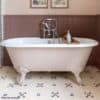 Minimalist Encaustic Cement Tile Fantoush Bathroom