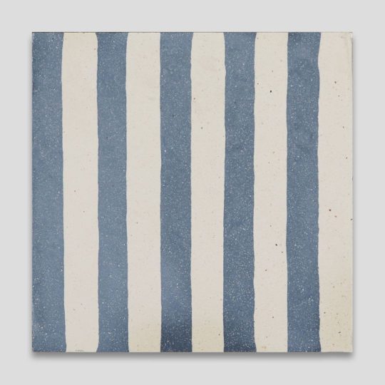 Navy Blue Stripes Encaustic Cement Tile