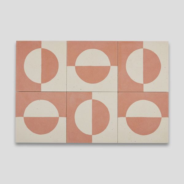 Odi Peach Encaustic Cement Tile