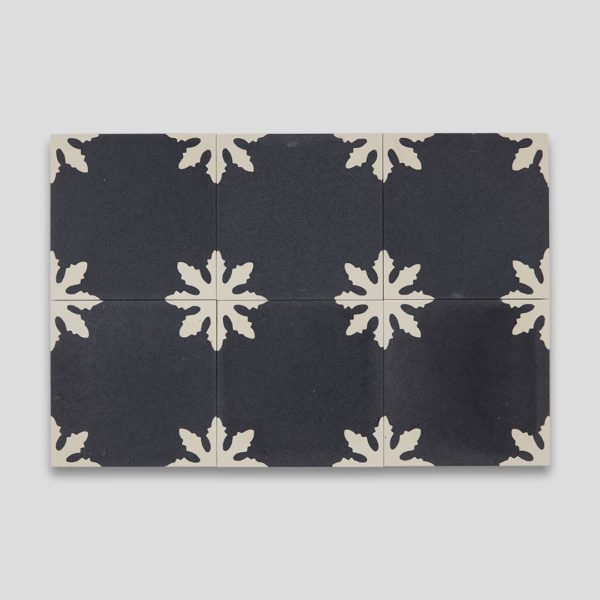 Snowflakes Encaustic Cement Tile