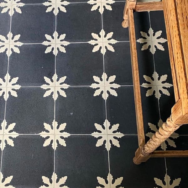 Snowflakes Encaustic Cement Tile