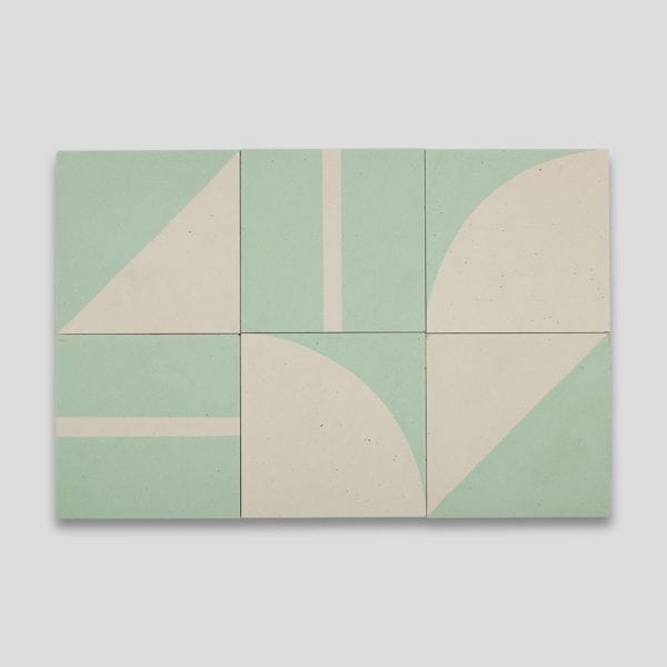 Tiffany Geometry Encaustic Cement Tile