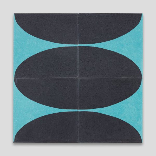 Turquoise Dreams Encaustic Cement Tile