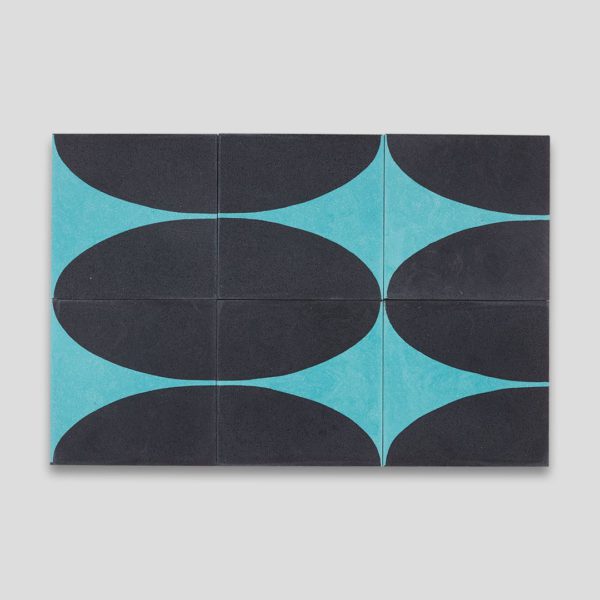 Turquoise Dreams Encaustic Cement Tile