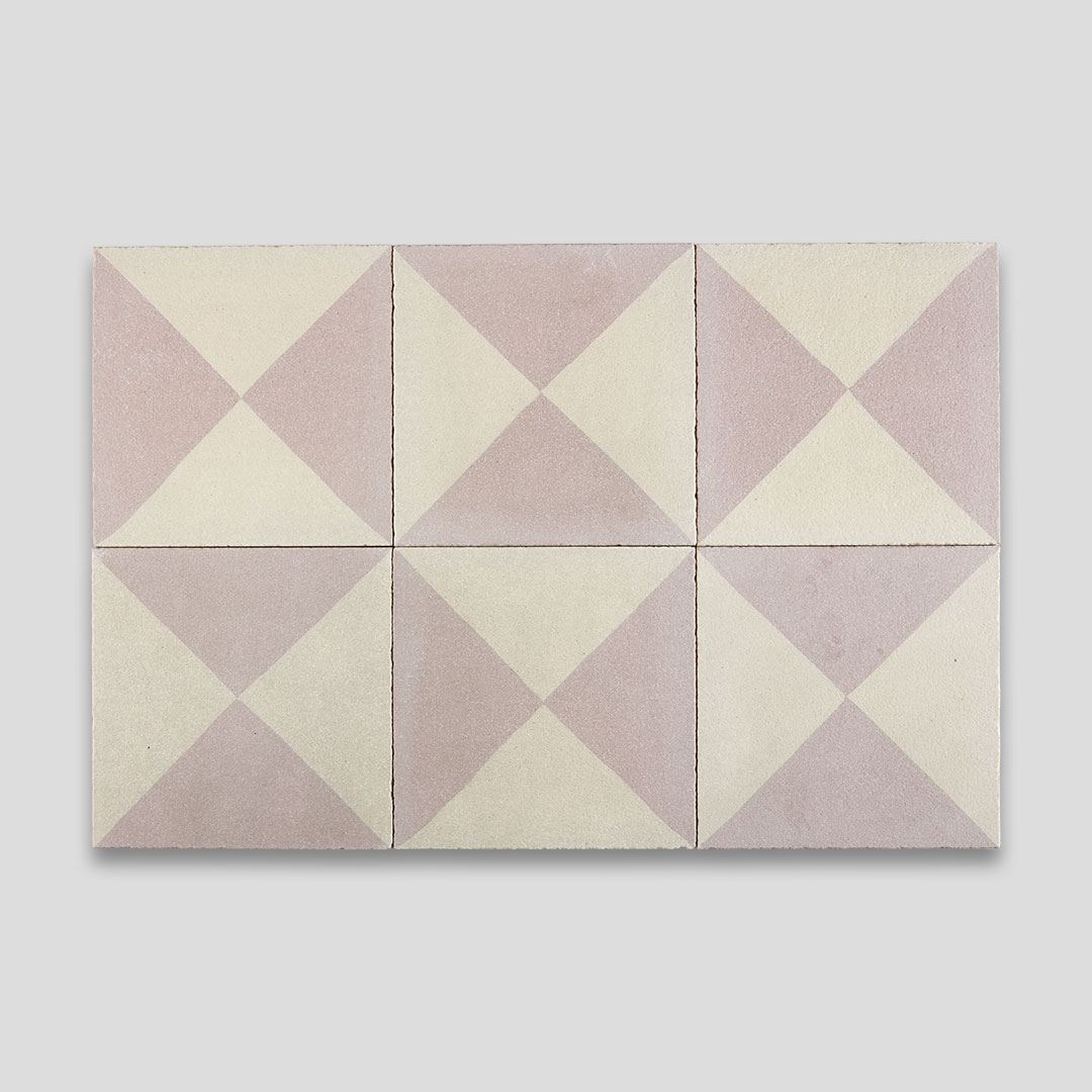 Vintage Pink Encaustic Cement Tile, Encaustic Cement Tiles Uk