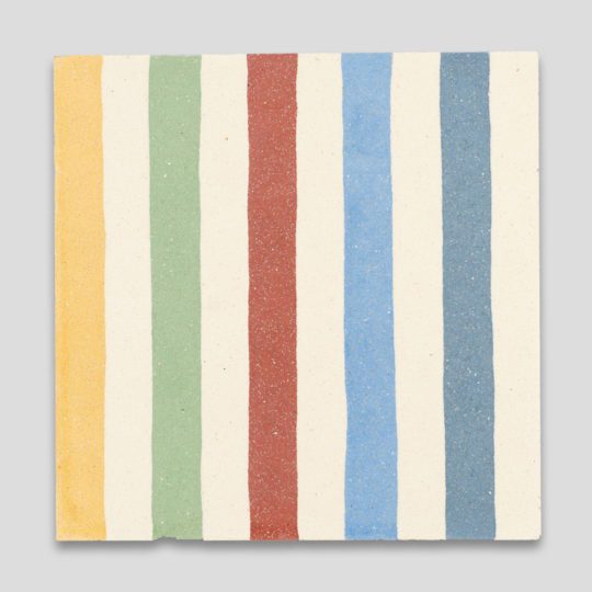 Rainbow Stripes Encaustic Cement Tile