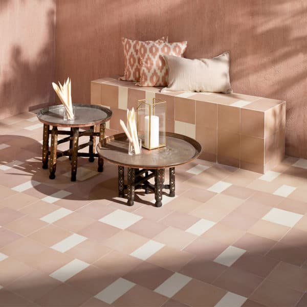 Birch Patchwork Encaustic Cement Tile