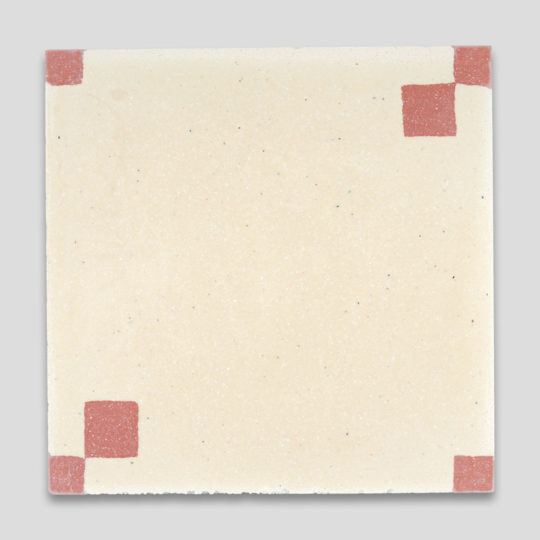 Minimalist Coral Encaustic Cement Tile