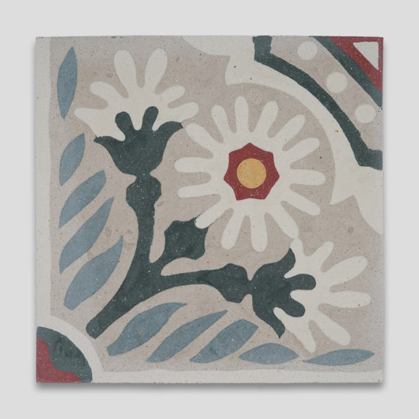 Daisy Encaustic Cement Tile