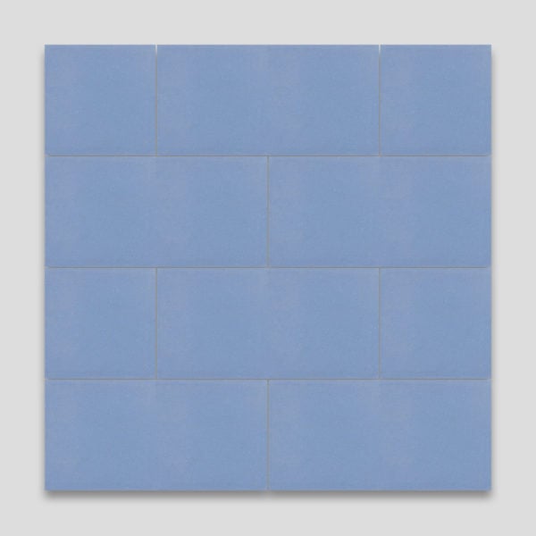 Blue Rectangle Encaustic Cement Tile