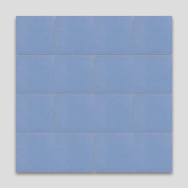 Blue Rectangle Encaustic Cement Tile