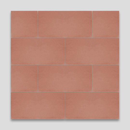 Peach Rectangle Encaustic Cement Tile
