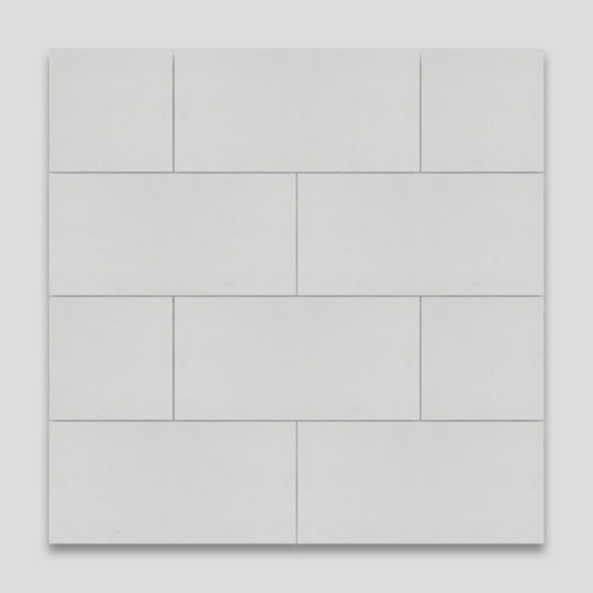 Pure White Rectangle Encaustic Cement Tile