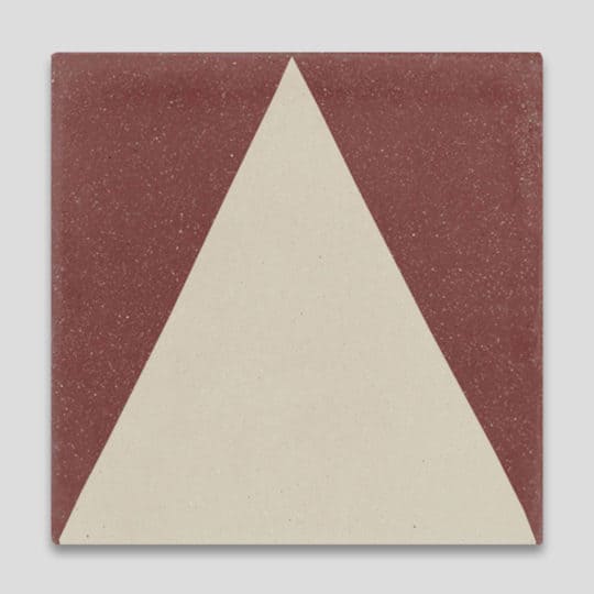 Burgundy Pyramid Encaustic Cement Tile