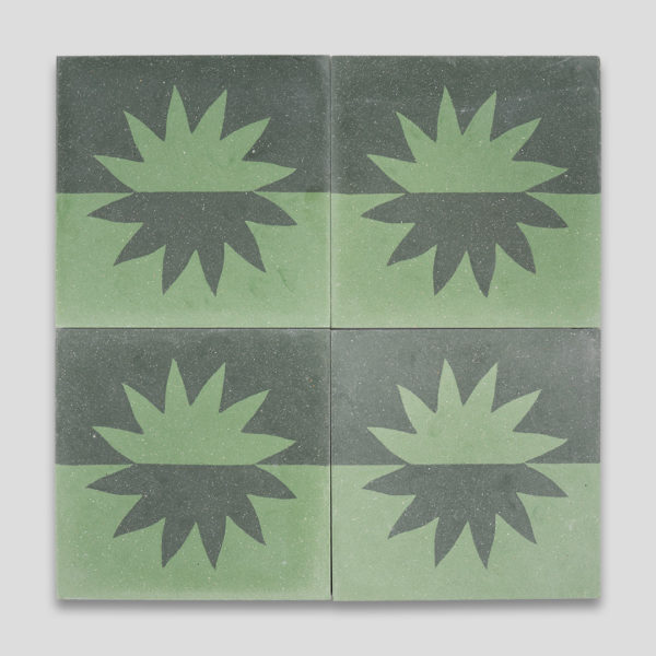 Sunny Green Encaustic Cement Tile
