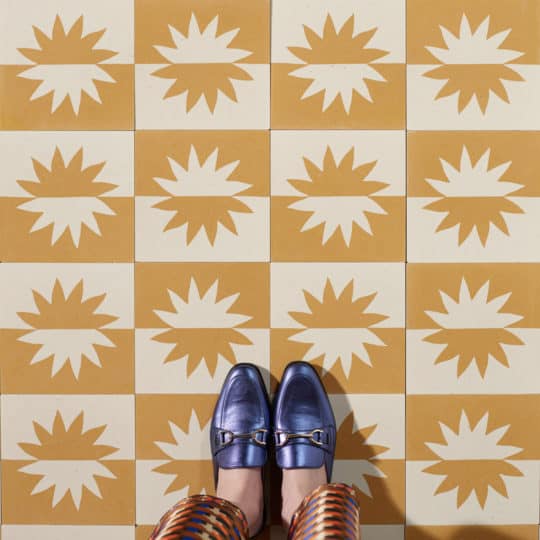 Sunny Mustard Encaustic Cement Tile