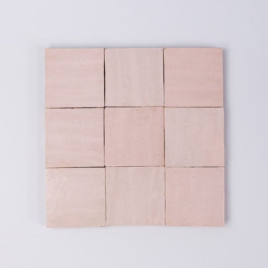 Moroccan Blush Pink Zellige Tile