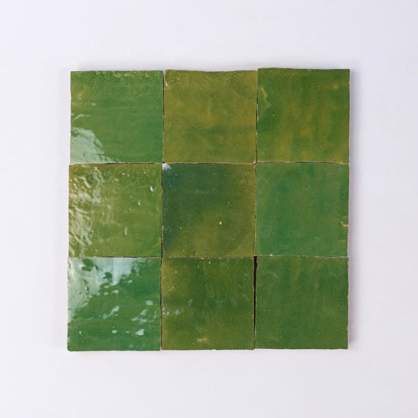 Moroccan Olive Green Zellige Tile