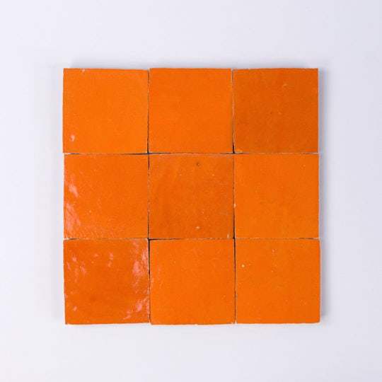 Moroccan Orange Zellige Tile