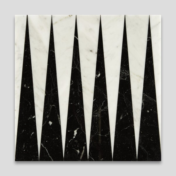 Black Gammon Signature Marble Collection Tile