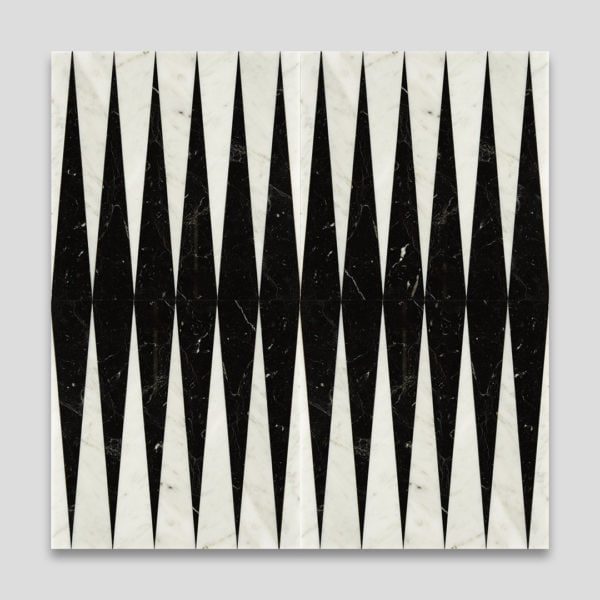 Black Gammon Signature Marble Collection Tile
