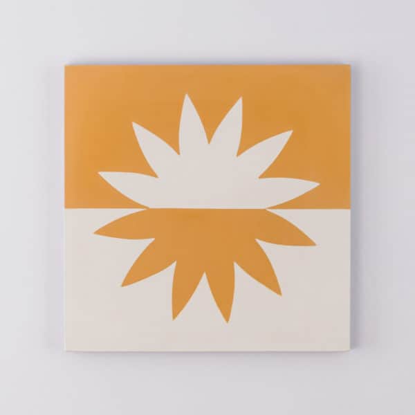 Sunny Mustard Slim Line Encaustic Cement Tile